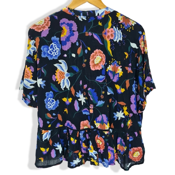 Size- free size till 50", Anthropologie loose style printed top. - Picture 3 of 6